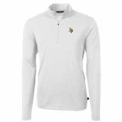 Cutter & Buck Big & Tall Virtue Eco Pique Quarter-Zip Pullover Jacket - Minnesota Vikings Pullover