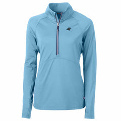 Cutter & Buck Women's Adapt Eco Knit Stretch Recycled Half-Zip Pullover Top - Carolina Panthers Pullover