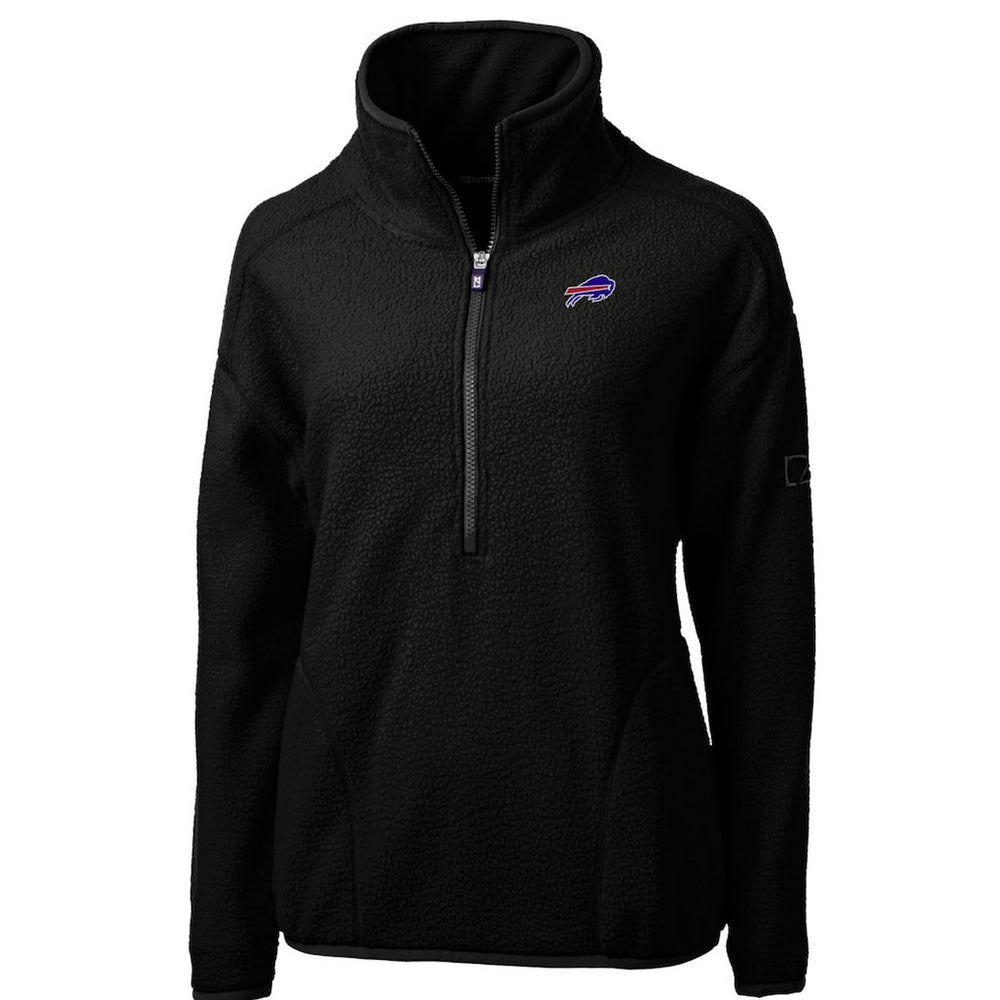 Cutter & Buck Women's Cascade Eco Sherpa Fleece Half-Zip Pullover Jacket - Buffalo Bills Pullover