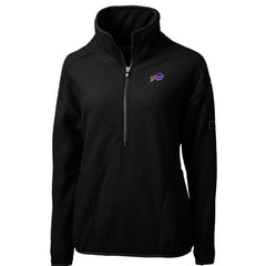 Cutter & Buck Women's Cascade Eco Sherpa Fleece Half-Zip Pullover Jacket - Buffalo Bills Pullover