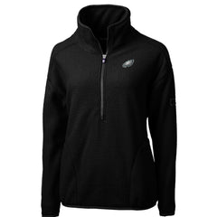 Cutter & Buck Women's Cascade Eco Sherpa Fleece Half-Zip Pullover Jacket - Philadelphia Eagles Pullover