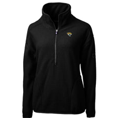 Cutter & Buck Women's Cascade Eco Sherpa Fleece Half-Zip Pullover Jacket - Jacksonville Jaguars Pullover