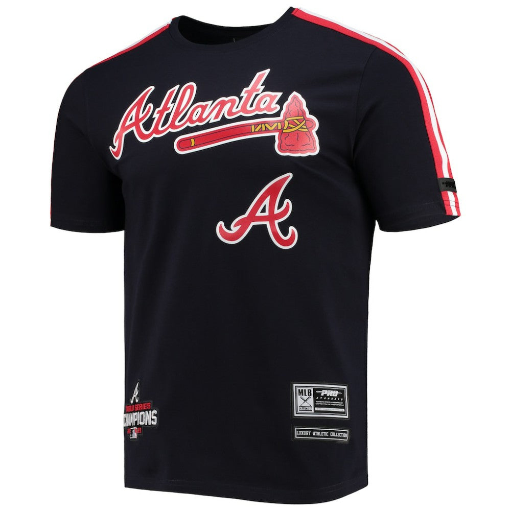 Navy/Red Atlanta Braves Pro Standard Taping T-Shirt