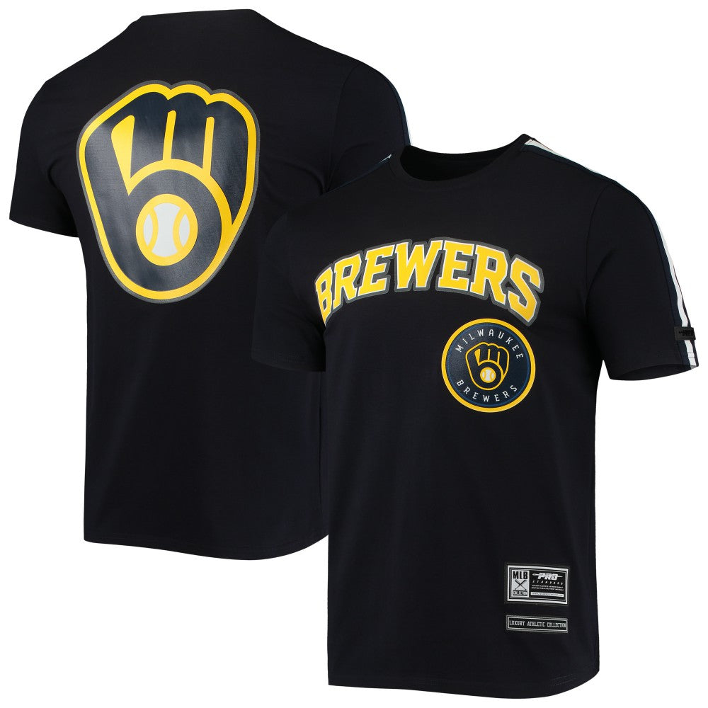 Navy/ Milwaukee Brewers Pro Standard Taping T-Shirt