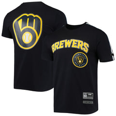 Navy/ Milwaukee Brewers Pro Standard Taping T-Shirt
