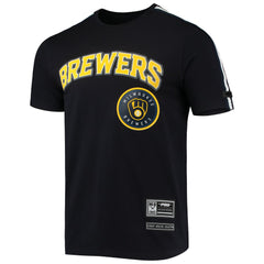 Navy/ Milwaukee Brewers Pro Standard Taping T-Shirt