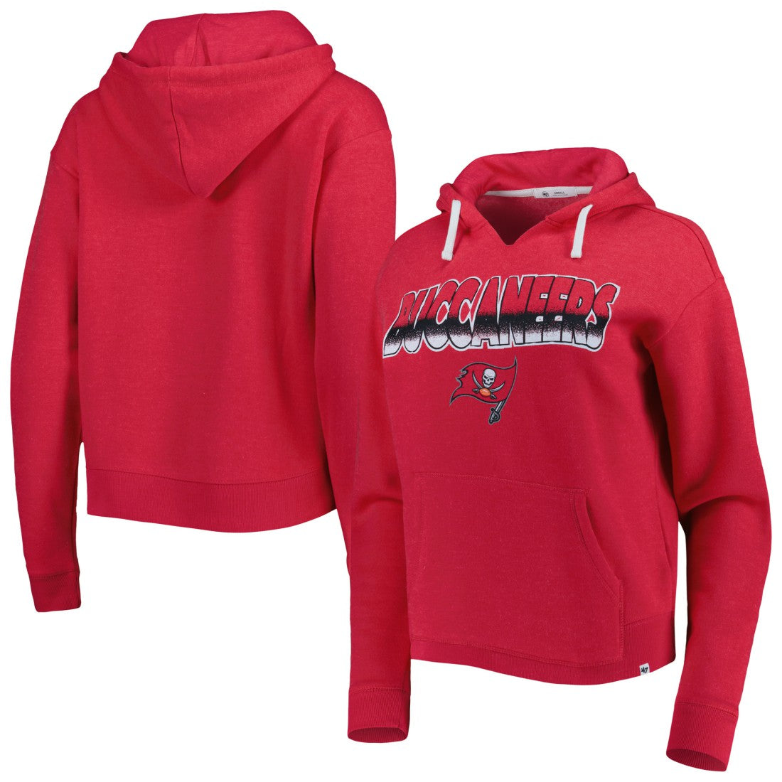 '47 Women's Color Rise Kennedy Notch Neck Pullover Hoodie - Tampa Bay Buccaneers Hoodies