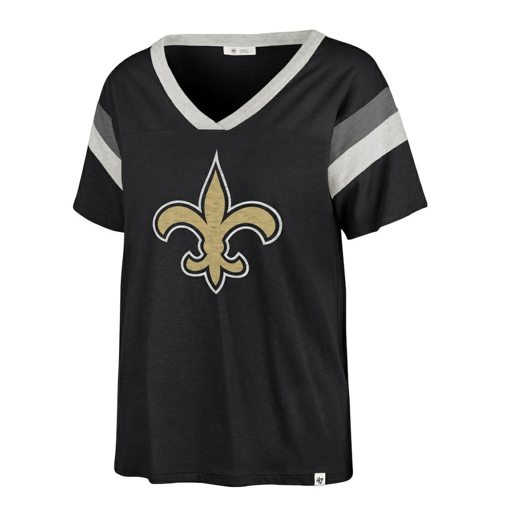 '47 Women's Phoenix V-Neck T-Shirt - New Orleans Saints T-shirts