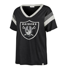 '47 Women's Phoenix V-Neck T-Shirt - Las Vegas Raiders T-shirts