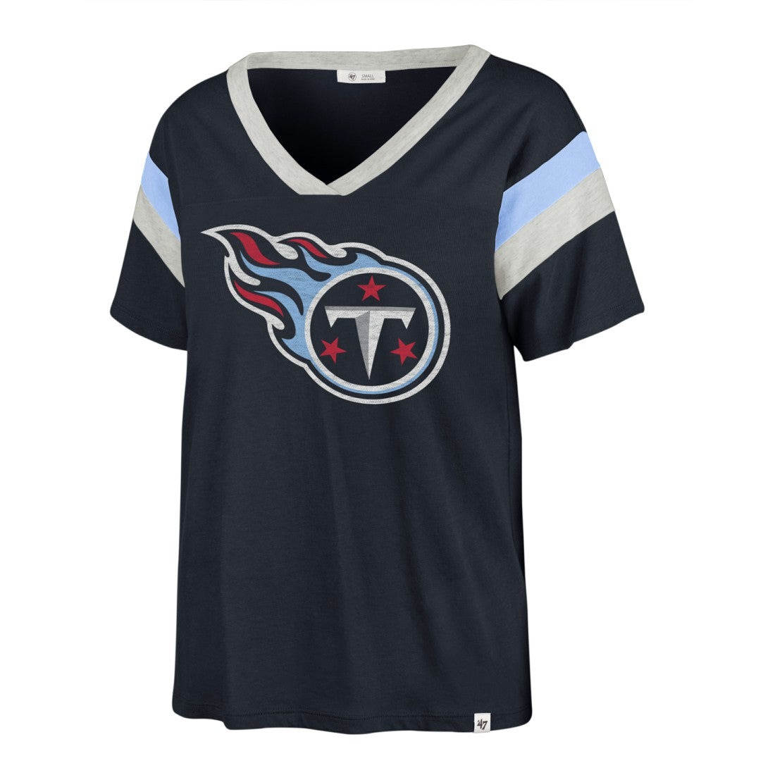'47 Women's Phoenix V-Neck T-Shirt - Tennessee Titans T-shirts