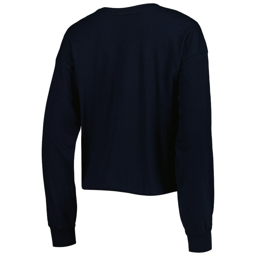 '47 Women's Skyler Parkway Cropped Long Sleeve T-Shirt - New Orleans Saints T-shirts