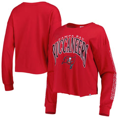 '47 Women's Skyler Parkway Cropped Long Sleeve T-Shirt - Tampa Bay Buccaneers T-shirts