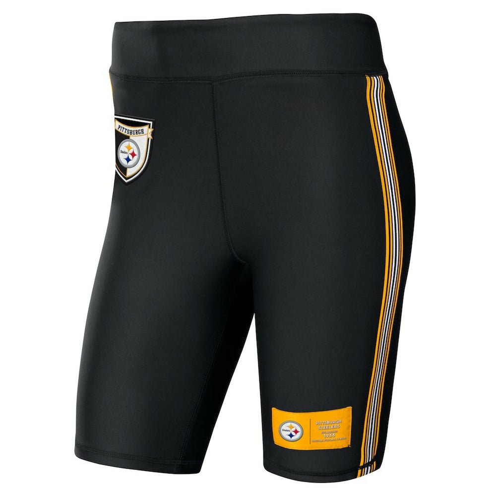 WEAR by Erin Andrews Women's Biker Shorts - Pittsburgh Steelers Shorts