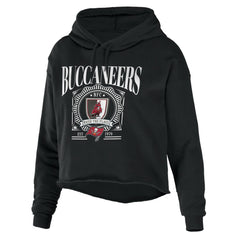 WEAR by Erin Andrews Women's Cropped Sponge Fleece Pullover Hoodie - Tampa Bay Buccaneers Hoodies