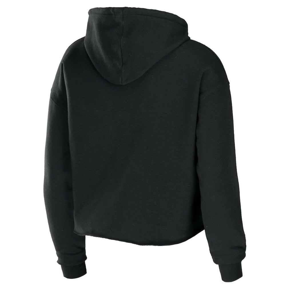 WEAR by Erin Andrews Women's Cropped Sponge Fleece Pullover Hoodie - New Orleans Saints Hoodies