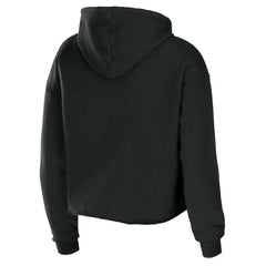 WEAR by Erin Andrews Women's Cropped Sponge Fleece Pullover Hoodie - New Orleans Saints Hoodies