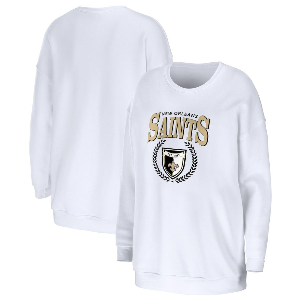 WEAR by Erin Andrews Women's Oversized Pullover Sweatshirt - New Orleans Saints Pullover