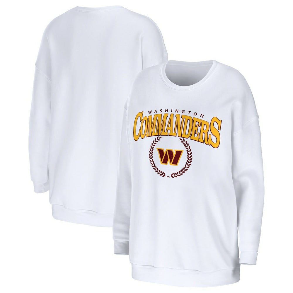 WEAR by Erin Andrews Women's Oversized Pullover Sweatshirt - Washington Commanders Pullover