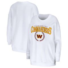 WEAR by Erin Andrews Women's Oversized Pullover Sweatshirt - Washington Commanders Pullover