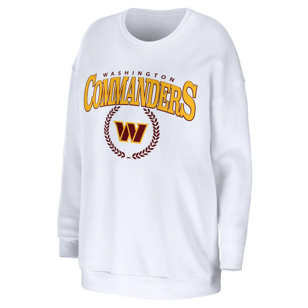 WEAR by Erin Andrews Women's Oversized Pullover Sweatshirt - Washington Commanders Pullover