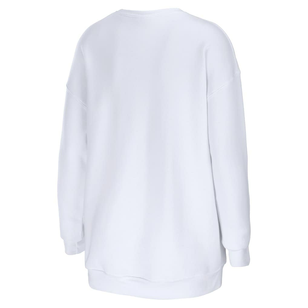 WEAR by Erin Andrews Women's Oversized Pullover Sweatshirt - Washington Commanders Pullover