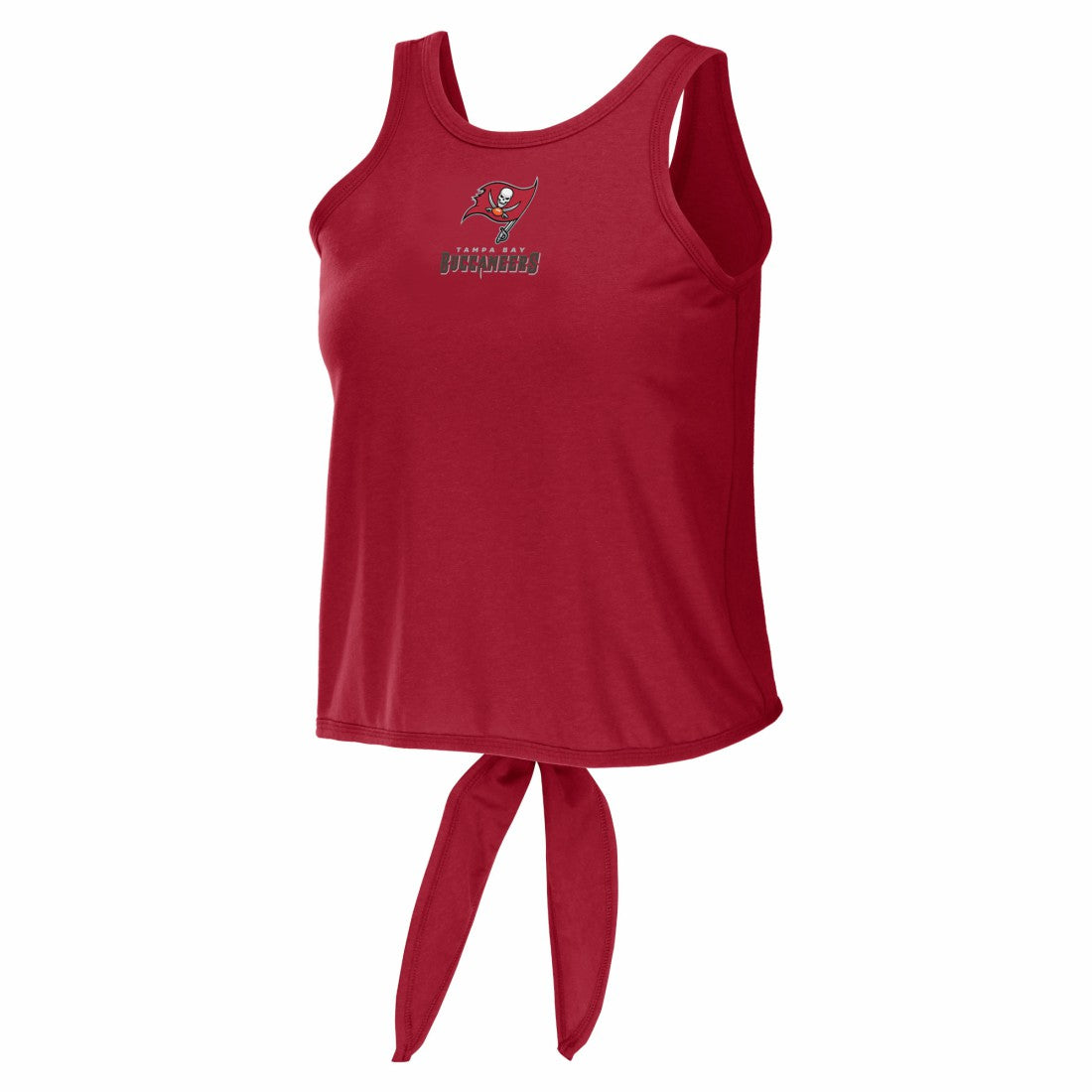 WEAR by Erin Andrews Women's Open Back Twist Tie Tank Top - Tampa Bay Buccaneers Tops
