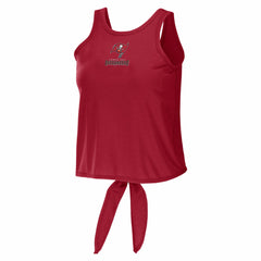 WEAR by Erin Andrews Women's Open Back Twist Tie Tank Top - Tampa Bay Buccaneers Tops