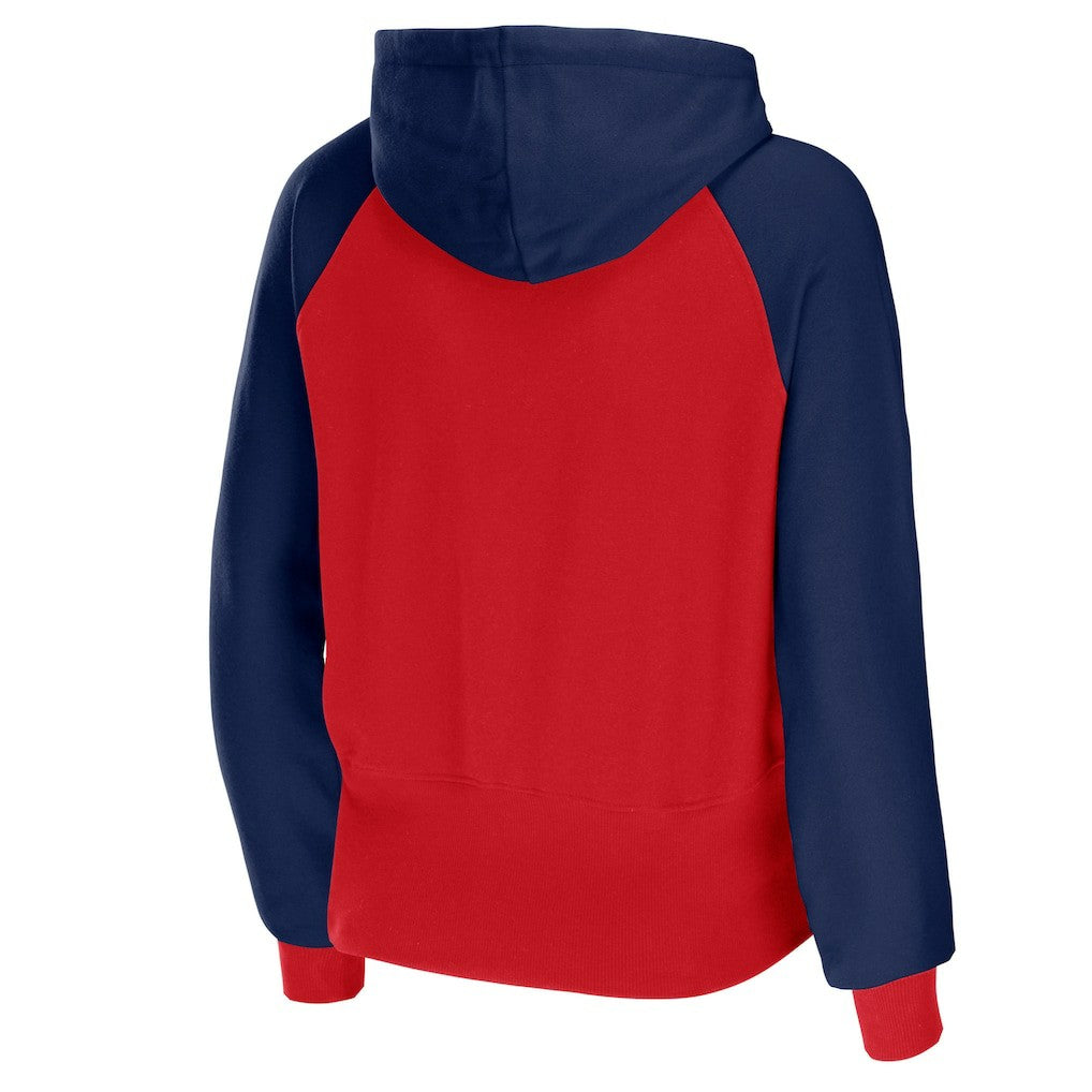 WEAR by Erin Andrews Women's Colorblock Lightweight Full-Zip Hoodie - New England Patriots Hoodies