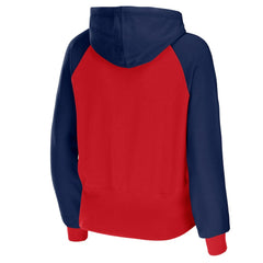 WEAR by Erin Andrews Women's Colorblock Lightweight Full-Zip Hoodie - New England Patriots Hoodies