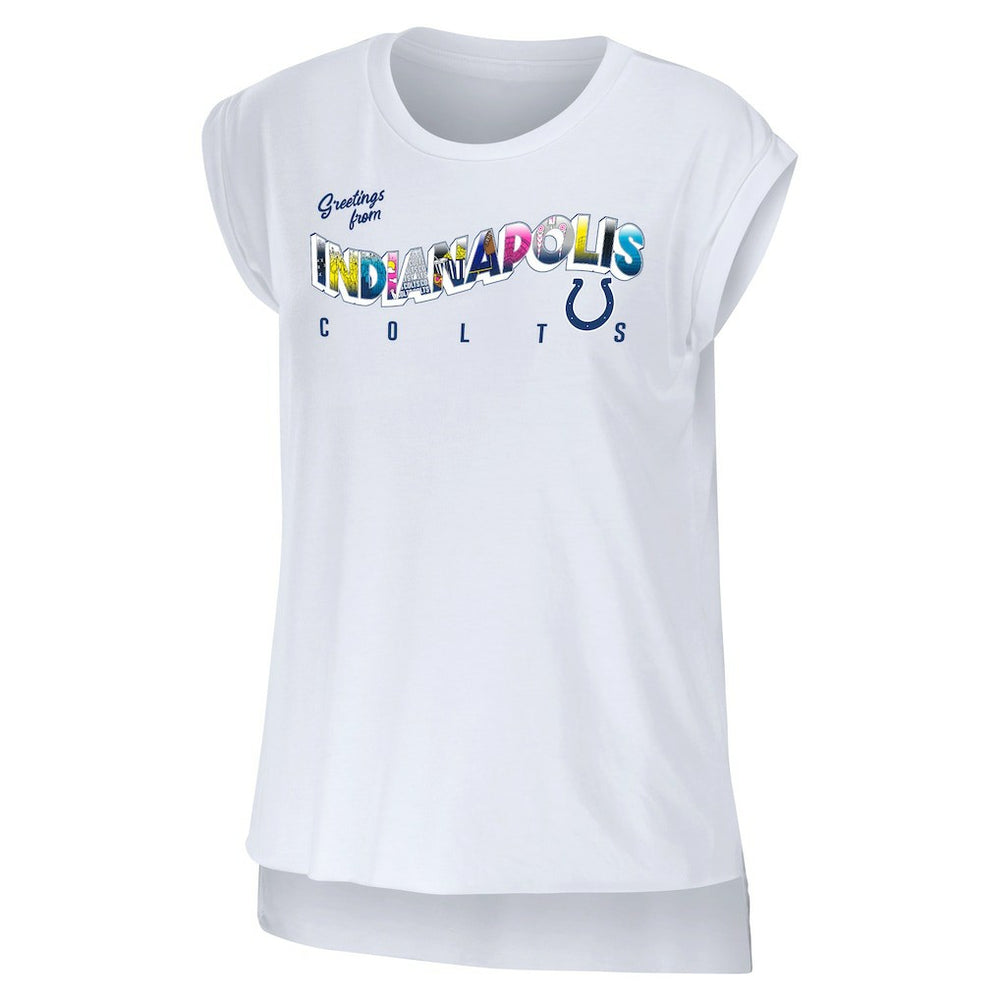 WEAR by Erin Andrews Women's Greetings From Muscle T-Shirt - Indianapolis Colts T-shirts