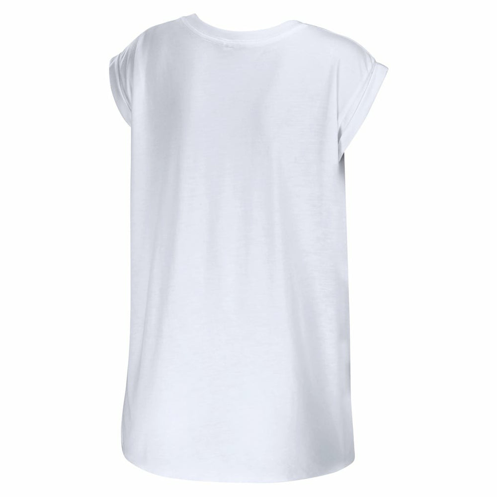WEAR by Erin Andrews Women's Greetings From Muscle T-Shirt - Las Vegas Raiders T-shirts