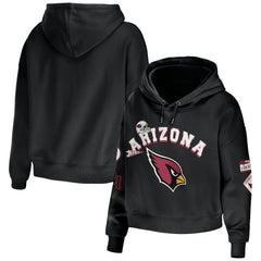 WEAR by Erin Andrews Women's Modest Cropped Pullover Hoodie - Arizona Cardinals Hoodies