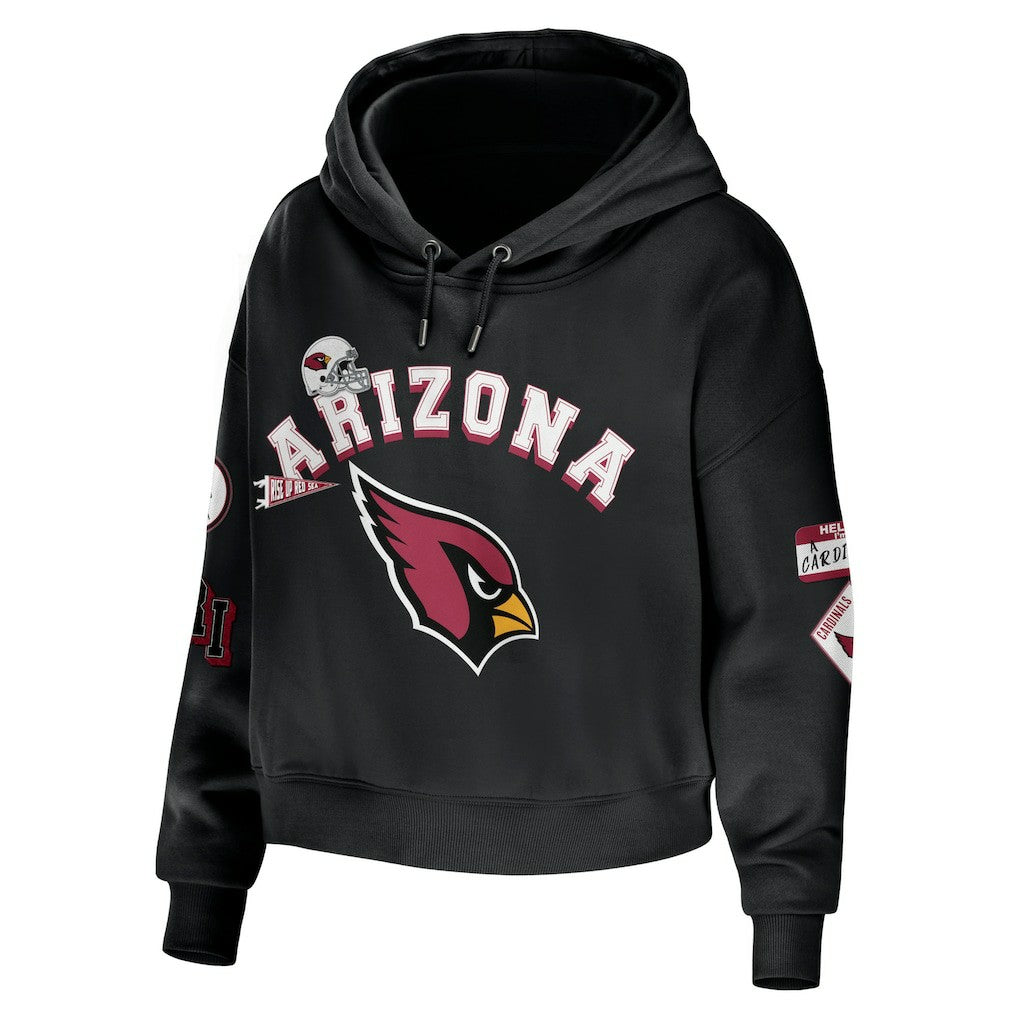WEAR by Erin Andrews Women's Modest Cropped Pullover Hoodie - Arizona Cardinals Hoodies