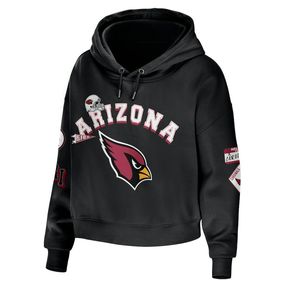 WEAR by Erin Andrews Women's Modest Cropped Pullover Hoodie - Arizona Cardinals Hoodies