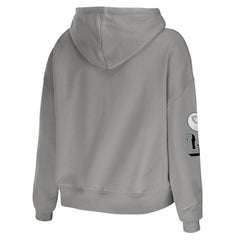 WEAR by Erin Andrews Women's Modest Cropped Pullover Hoodie - Las Vegas Raiders Hoodies