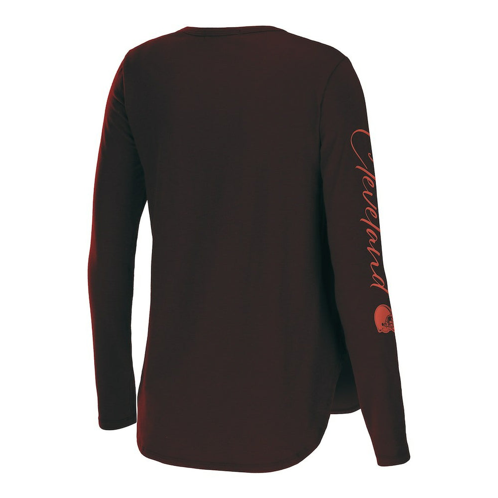 WEAR by Erin Andrews Women's Team Scoop Neck T-Shirt - Cleveland Browns T-shirts