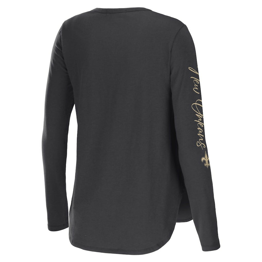 WEAR by Erin Andrews Women's Team Scoop Neck T-Shirt - New Orleans Saints T-shirts
