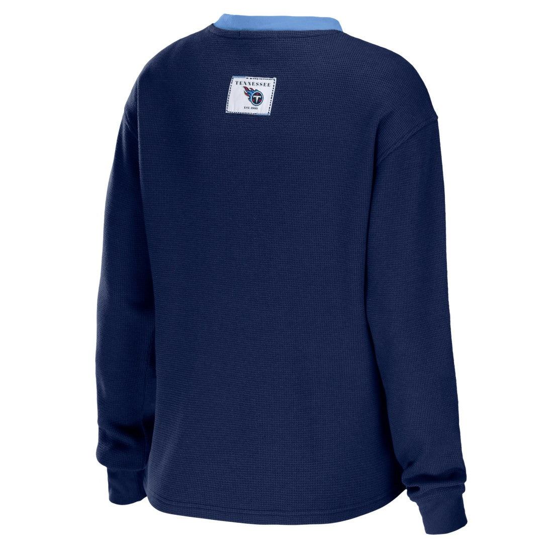 WEAR by Erin Andrews Women's Waffle Henley Long Sleeve T-Shirt - Tennessee Titans T-shirts