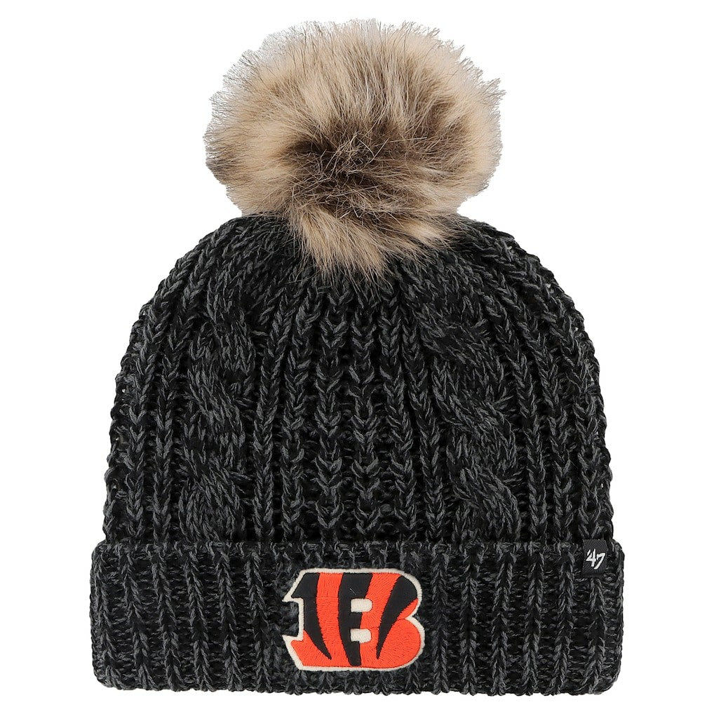 '47 Women's Meeko Cuffed Knit Hat with Pom - Cincinnati Bengals Hats
