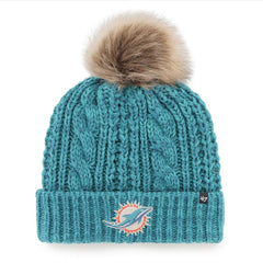 '47 Women's Meeko Cuffed Knit Hat with Pom - Miami Dolphins Hats