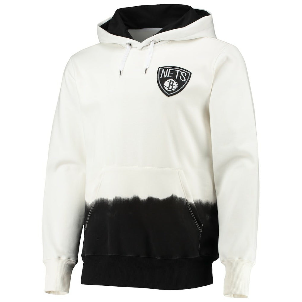 Brooklyn Nets FISLL Double Dribble Dip-Dye Pullover Hoodie