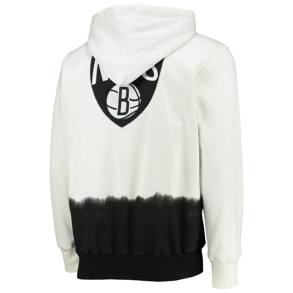 Brooklyn Nets FISLL Double Dribble Dip-Dye Pullover Hoodie