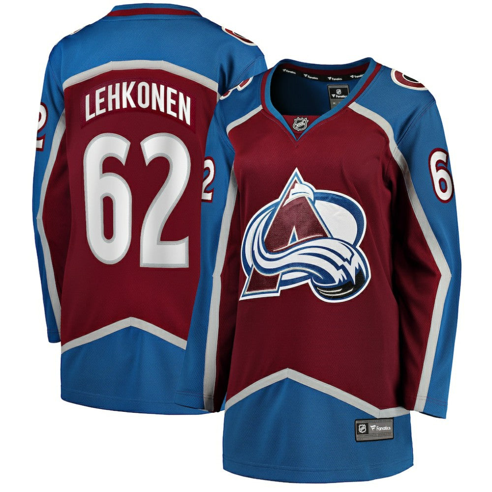 NHL Artturi Lehkonen Colorado Avalanche Fanatics Women's Home Breakaway Player Jersey