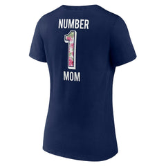 Women's Plus Size Mother's Day #1 Mom V-Neck T-Shirt - New England Patriots T-shirts
