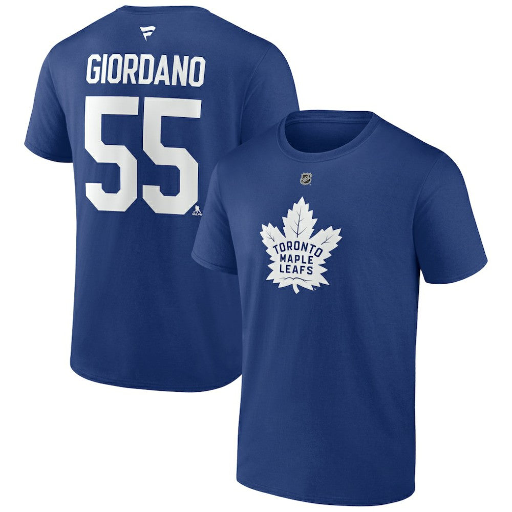 NHL Mark Giordano Toronto Maple Leafs Fanatics Authentic Stack Name & Number T-Shirt