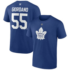 NHL Mark Giordano Toronto Maple Leafs Fanatics Authentic Stack Name & Number T-Shirt