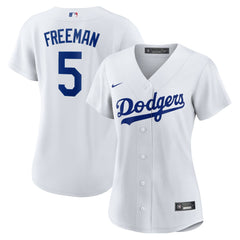 White Freddie Freeman Los Angeles Dodgers Nike Women's Replica Player Jersey