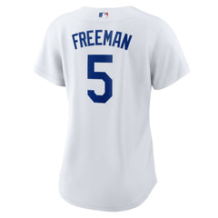 White Freddie Freeman Los Angeles Dodgers Nike Women's Replica Player Jersey