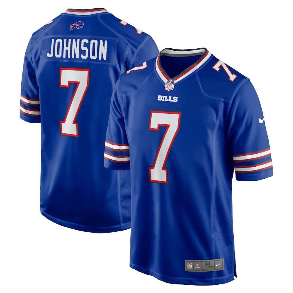 Taron Johnson  Game Jersey - Buffalo Bills Jerseys