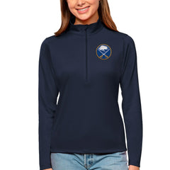 NHL Buffalo Sabres Antigua Women's Tribute Quarter-Zip Pullover Top
